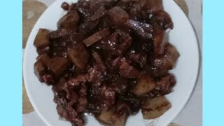 Pork dinuguan with green papaya dinardaraan in ilocano Ilocano recipe vlog022 [upl. by Violetta]