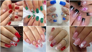 designs for nails 2023nail art designs simplenails artnail art designs bridalfrench nails design [upl. by Olin379]