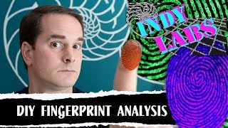 DIY Fingerprint Analysis  Indy Labs 33 At Home DIY Science [upl. by Renfred202]