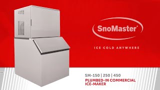 SnoMaster PlumbedIn Commercial IceMaker SM150  SM250  SM450 [upl. by Mable510]