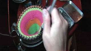 Ribbed Sock on Circular Knitting Machine Part1 of 3 [upl. by Airamahs]