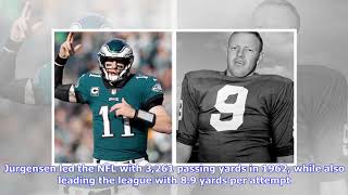 NFL finds footage of famed Sonny Jurgensen behindtheback pass [upl. by Angele401]