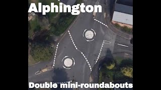 Alphington double mini roundabouts [upl. by Attey]