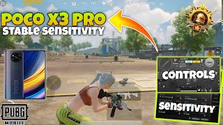 POCO X3 PRO PUBG MOBILE BEST CONTROL AND SENSITIVITY SETTINGS 🔥😱 [upl. by Rutherfurd]