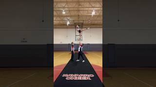 Navarro cheer partner stunt sportshorts acro cheer stunts fitness gym motivation [upl. by Gnat]