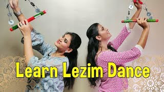 Lezim Dance For Beginners  Learn Dance For Beginners  Indian Traditional Folk Dance Steps Tutorial [upl. by Kurzawa76]