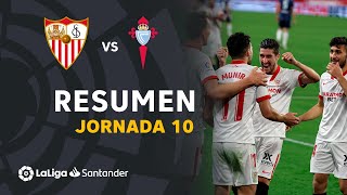 Resumen de Sevilla FC vs RC Celta 42 [upl. by Ahsaet]