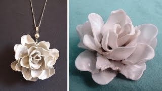 Trick in 15 sec  How to Make Roses from Plastic Spoons [upl. by Hannala35]