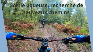 Sortie VTT d’automnerecherche de nouveaux singletrack mudriding mtb adventuremode [upl. by Chansoo]