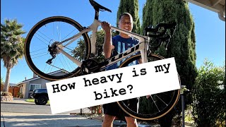 How heavy is my Fuji Transonic Limited Edition Aero bike [upl. by Gnek]