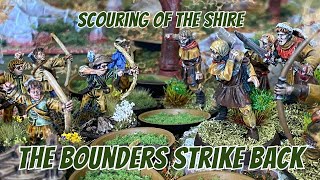 MESBG Narrative Battle Report  Scouring of the Shire  The Bounders strike back [upl. by Enamart]