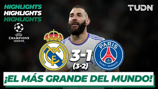 Highlights  Real Madrid 3321 PSG  UEFA Champions League 2022  8vos vuelta  TUDN [upl. by Akienaj]