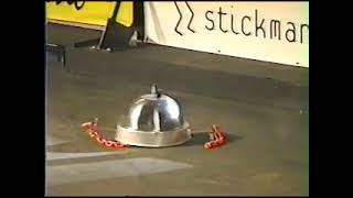 Robot Wars 1997 Featherweight match Bayou Bangle versus Destructomatic [upl. by Eilrac]