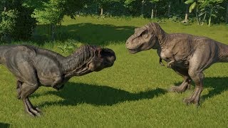 2 TRex vs Triceratops [upl. by Soalokin]