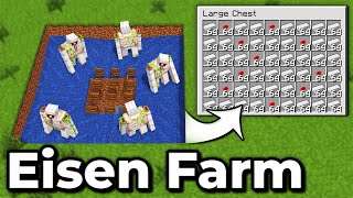 Minecraft  BESTE einfache Eisenfarm 1300 Eisen  Iron Farm  Tutorial 121 [upl. by Ahsieyk716]