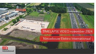 Timelapse nieuwbouw Elektro Internationaal november 2024 [upl. by Bohannon]