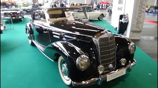 1952 MercedesBenz 220 A Cabrio  Exterior and Interior  Motorworld Classics Bodensee 2022 [upl. by Nibor919]