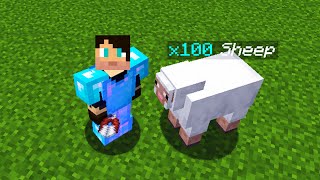 IK MOET 400 SCHAPEN SCHEREN ALS OPDRACHT  Minecraft Skyblock [upl. by Leuas]