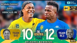 MELHORES MOMENTOS RONALDINHO X VINÍCIUS JR SHOWING ALL THE MAGIC OF BRAZILIAN FOOTBALL1 VINI JR R10 [upl. by Tra248]