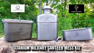 Valtcan Titanium Military Canteen Mess Kit  UnboxingReview [upl. by Rakabuba187]