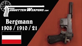 Bergmann 1908 1910 and 191021 Pistols [upl. by Ris]