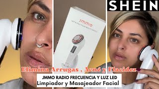 MASAJEADOR FACIAL CON RADIOFRECUENCIA Y LUZ LED QUITA ARRUGASFLACIDEZ Y MAS ¿FUNCIONA [upl. by Keppel]