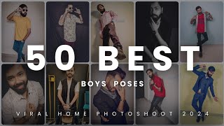 50 BEST Boy Poses for Viral Home Photoshoots 2024 [upl. by Lucilia]