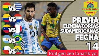 eliminatoire coupe du monde Qatar 2022 14ème journée Lionel messi vs Neymar pral gen zen tande koze [upl. by Kerril]