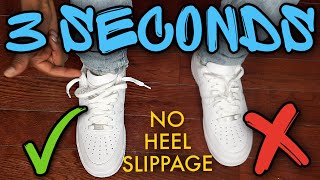 How To Lace Nike Air Force 1s Loosely THE BEST WAY  No heel slippage [upl. by Olette971]