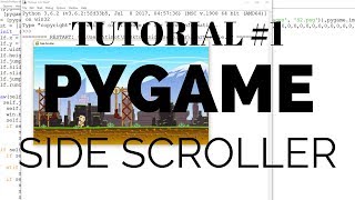 Pygame SideScroller Tutorial 1  Scrolling BackgroundCharacter Movement [upl. by Frodina21]