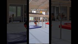 Will this ever be done on spring floor 😅👀 explore explorepage gym gymnastics flips fails [upl. by Hallutama355]