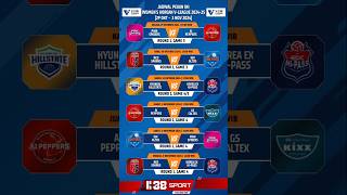 Jadwal Womens Korean VLeague 202425 Pekan Ini ligavolikorea shorts [upl. by Ille]