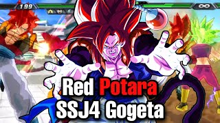 Red Potara SSJ4 Gogeta APES Out And DESTROYS My Team On NORMAL Difficulty  Budokai Tenkaichi 4 [upl. by Malva]