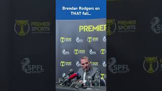 Brendan Rodgers on THAT fall… football celtic celticfc spfl [upl. by Sirad]