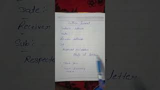 Letter format trending shortvideo letter format [upl. by Lasonde]