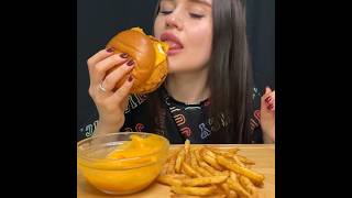 POPEYES FAST FOOD  ASMR MUKBANG  EATING CHICKEN BURGER  CHEESE FRIES asmr mukbang popeyes [upl. by Mckay]