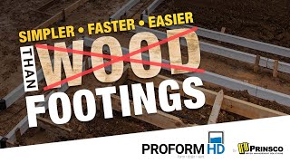 Simple Fast Easy Upgrade from Wood Forms to Proform HD® for Foundation Footing Forming amp Drainage [upl. by Attiuqaj979]