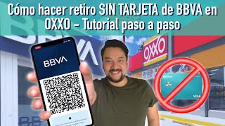 Retira sin tarjeta y envía dinero en OXXO desde tu aplicación de BBVA  Tutorial paso a paso [upl. by Anelyak476]