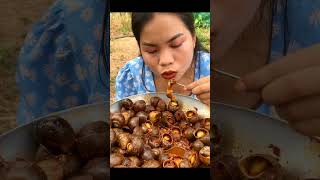 snail so yummy  snails recipe shorts short eating [upl. by Wojcik]