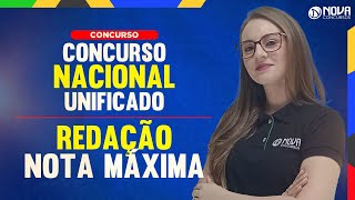 Concurso Nacional Unificado CNU Redação Nota Máxima como deve ser [upl. by Aver]