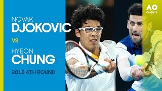 Novak Djokovic v Hyeon Chung  Australian Open 2018 4R  AO Classics [upl. by Atinhoj]