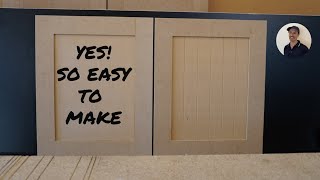 The Easiest way To Make Shaker Cabinet Doors DIY [upl. by Tahpos]