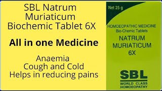 SBL Natrum Muriaticum Biochemic Tablet 6X  Homeopathy medicine  Multiple uses [upl. by Olympie647]