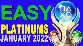 Easiest Platinum Games of January 2022  050 Platinum  2 min Platinum  Crossbuy PS4 amp PS5 [upl. by Nnahaid62]