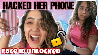 I PRANKED MY TWIN HACKED HER PHONE 😂  Chinki Minki [upl. by Ydolem]