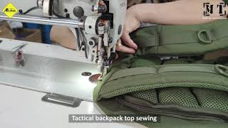 Tactical backpack top sewing [upl. by Ysac]