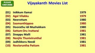 Vijayakanth Movies List [upl. by Eelibuj]