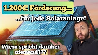 Versteckte Solarförderung 2024 über 1200€ für fast jede PVAnlage Mit diesem Steuertrick geht das [upl. by Anerdna25]