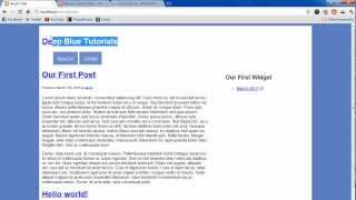 WordPress Tutorial 6  Menu Support [upl. by Aliuqaj]