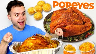 I bought Popeyes 100 CajunStyle Turkey… HONEST REVIEW [upl. by Nuhsal]